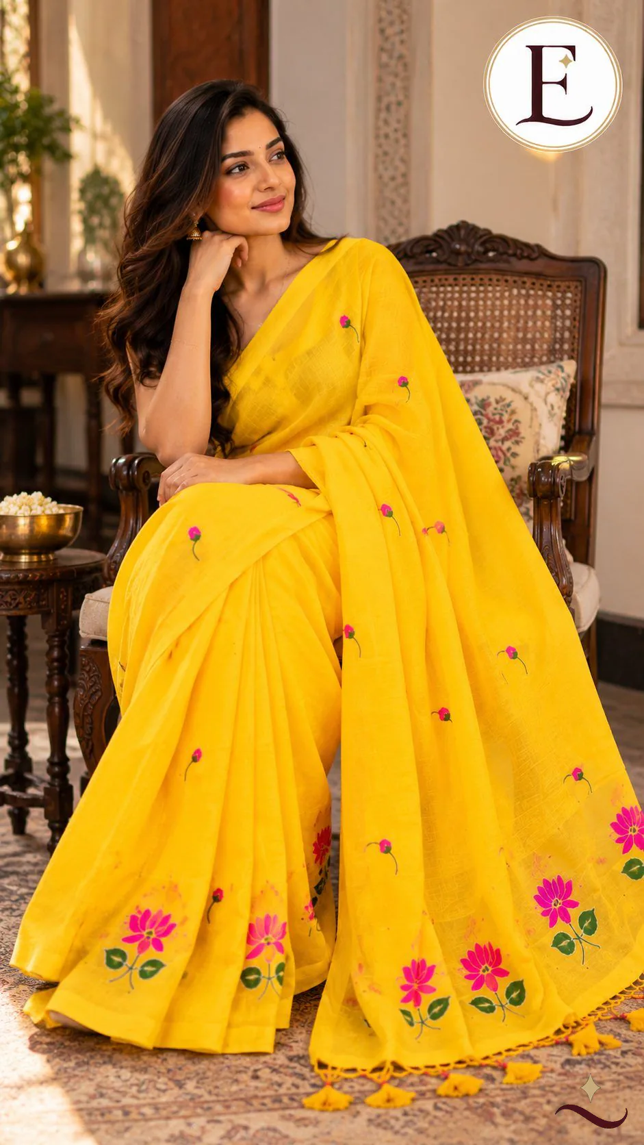 A Little Sunshine yellow cotton saree, A Lot of Elegance gallery 2